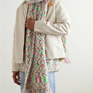 A.P.C. Colorful unisex multi Knit Scarf